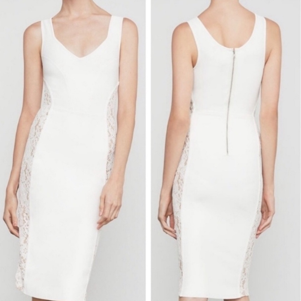 BCBGMAXAZRIA White Bandage Dress